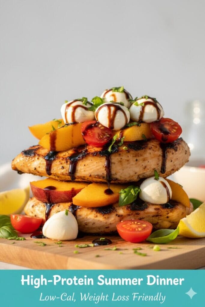 Grilled Chicken with Peach Salsa