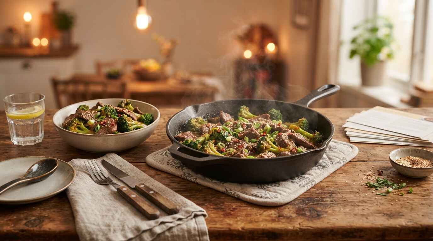 Easy Keto Beef recipe broccoli skillet 2026