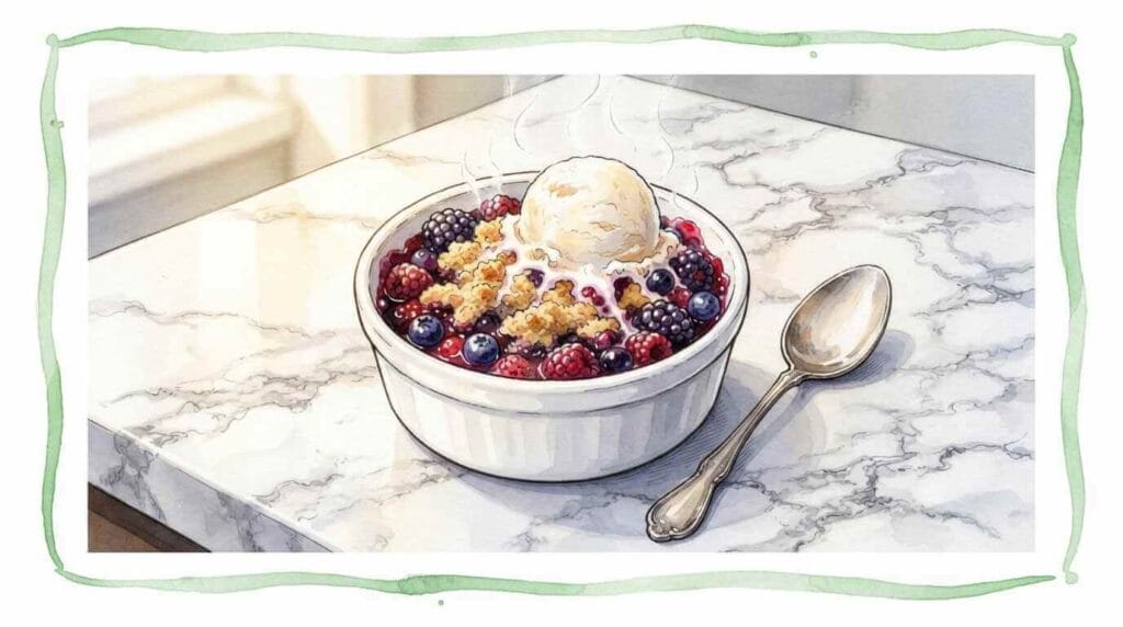 Keto Mixed Berry Cobbler ice 2026
