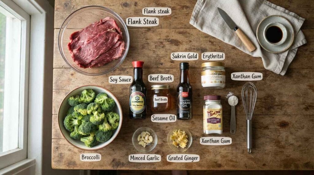 Easy Keto beef broccoli ingredients 2026
