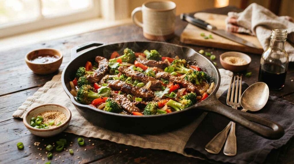 Easy Keto beef broccoli skillet 2026