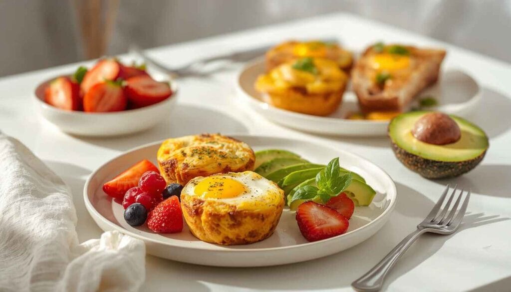 serving style food Healthy Egg Muffins