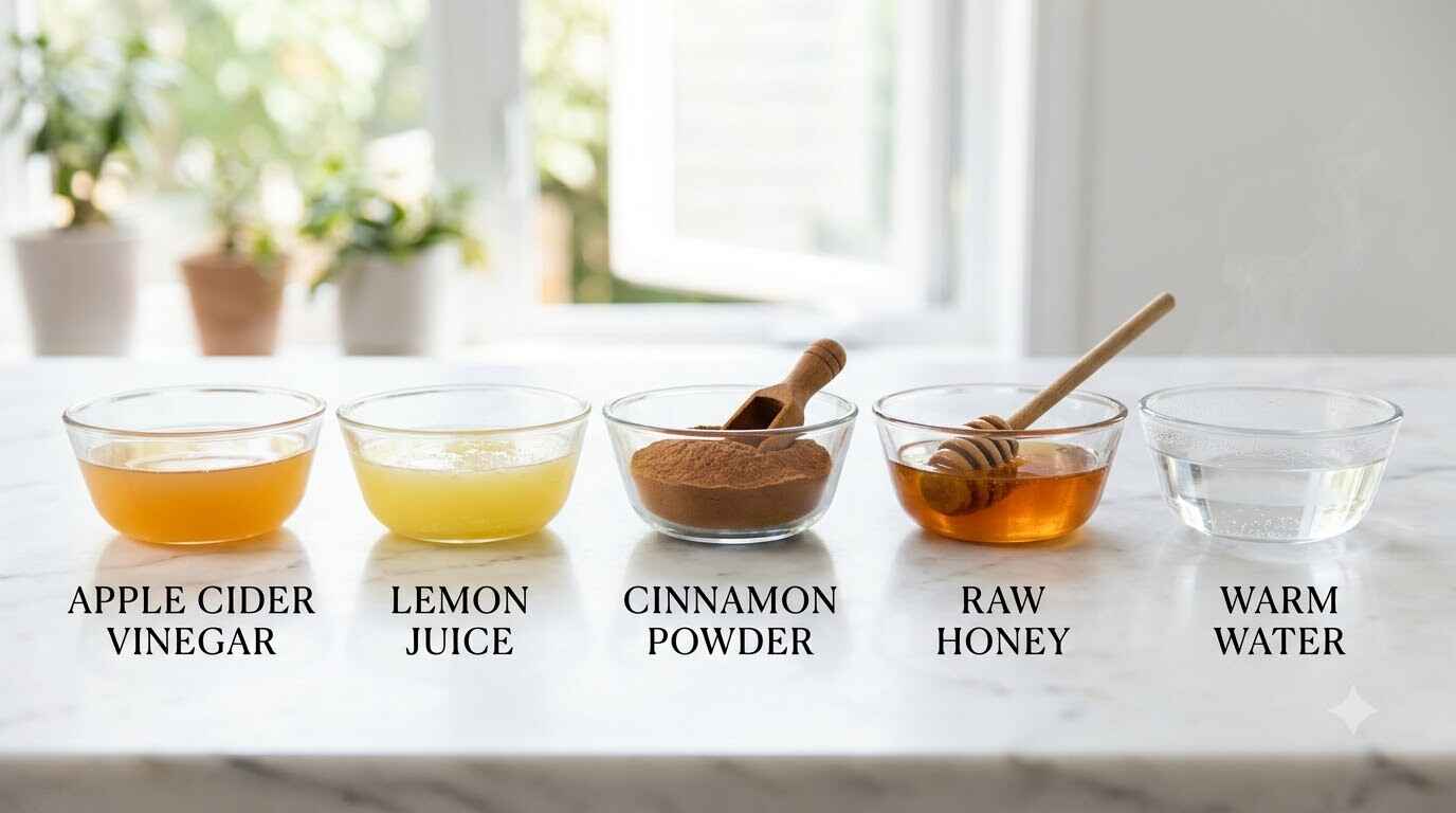 Five glass bowls with ingredients Miracle Drink For Fat Burning 2026 Five glass bowls with ingredients Miracle Drink For Fat Burning 2026